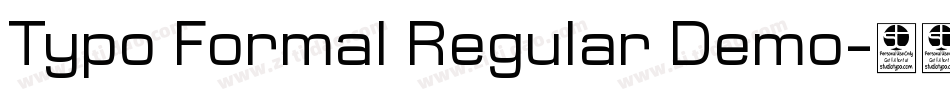 Typo Formal Regular Demo字体转换